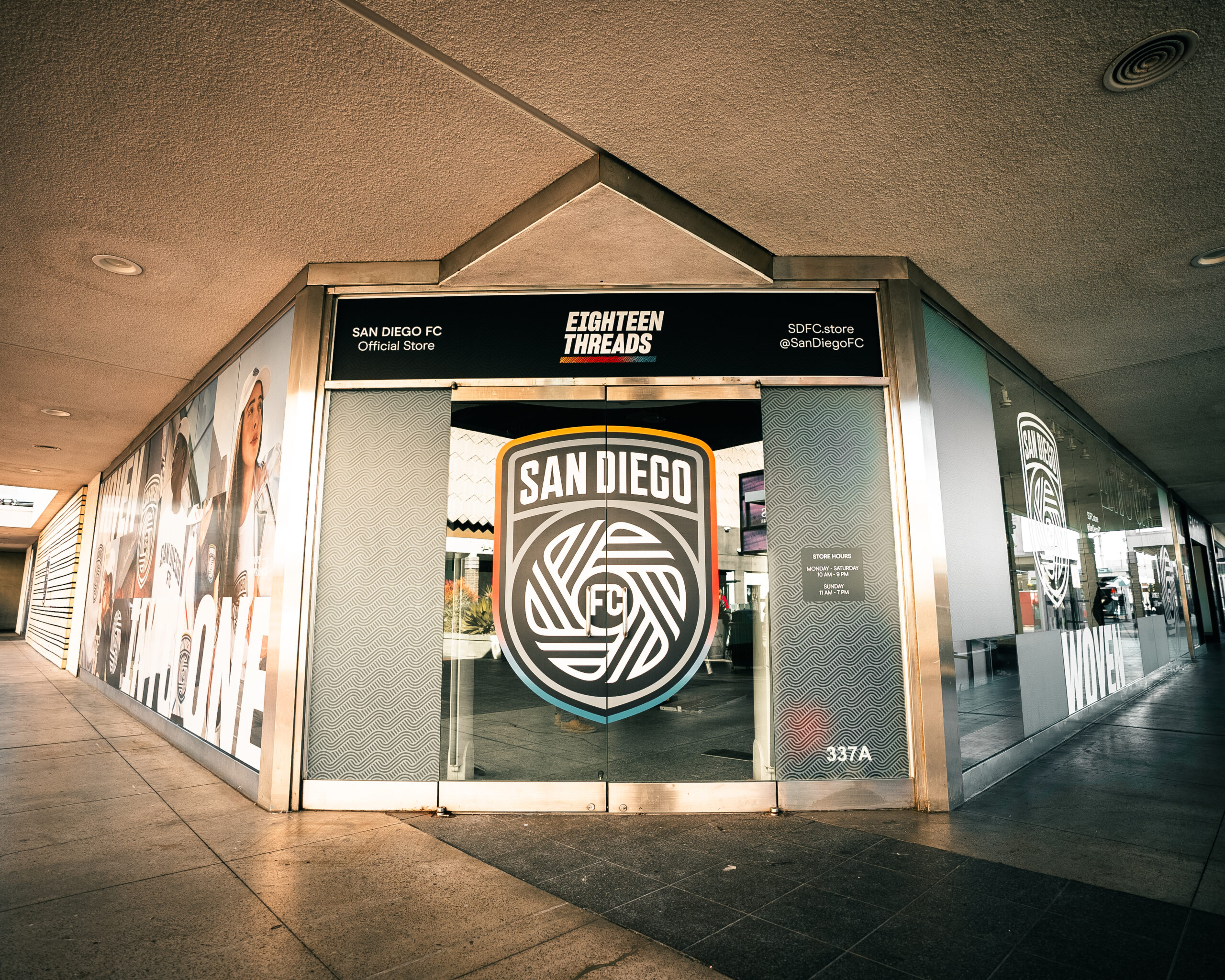 Eighteen Threads, the Official Retail Shop of San Diego FC, Opens its Doors at Mission Valley Mall